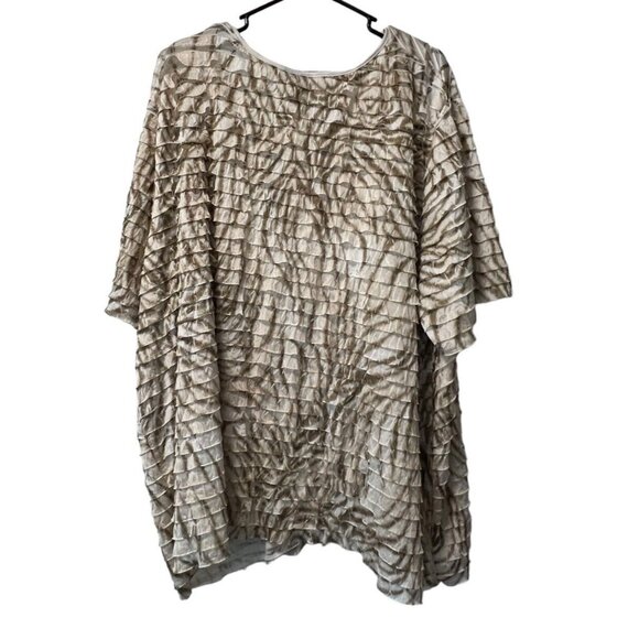 Maggie Barnes Top Blouse Plus Size 5X Pleated Ruffle Style Classic Business City - Picture 2 of 7